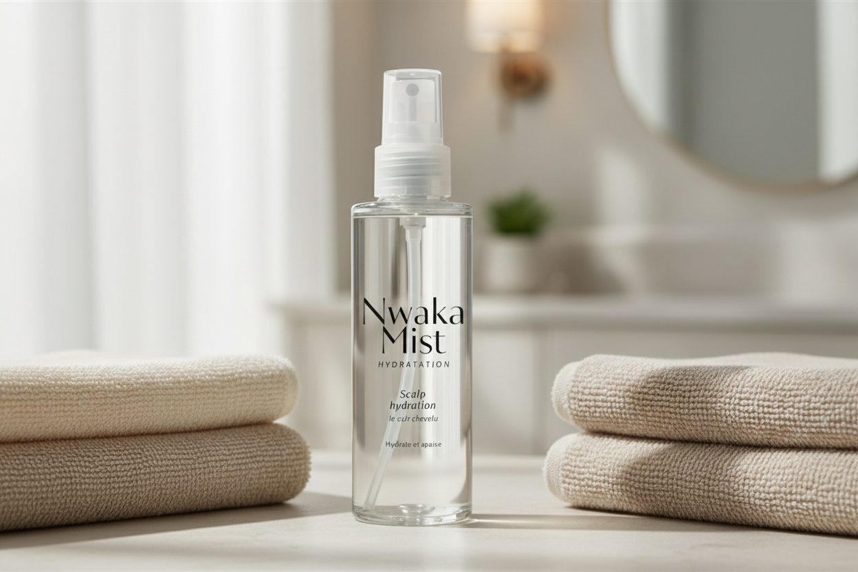 Nwaka Mist Eau de pousse  – Booster naturel de croissance pour cheveux crépus et texturés
